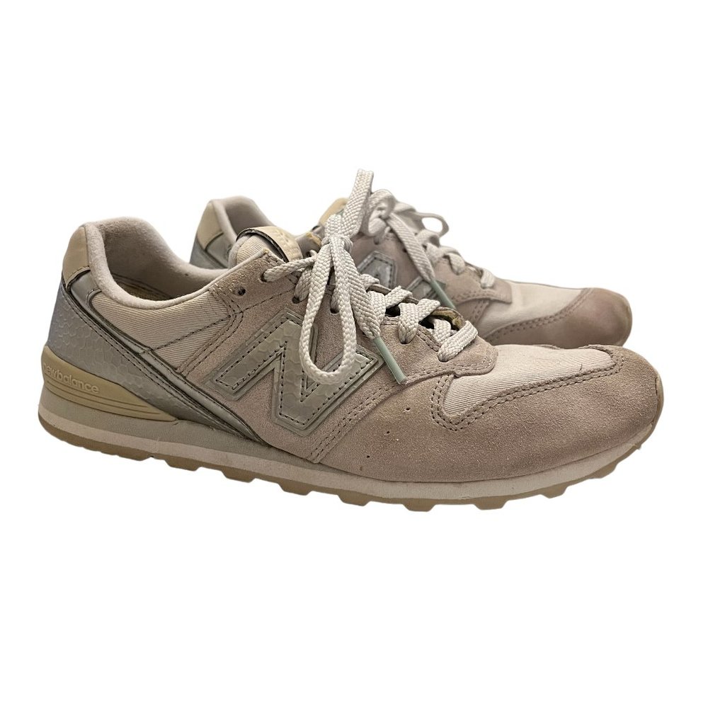 New Balance 996 x J. Crew Silver & Gray Lifestyle Sneaker Size 8